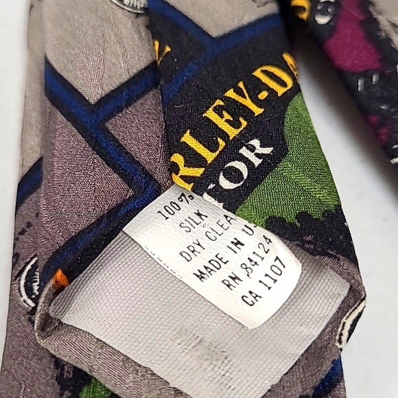 3 vintage Harley Davidson ties made in USA - Picture 5 of 7